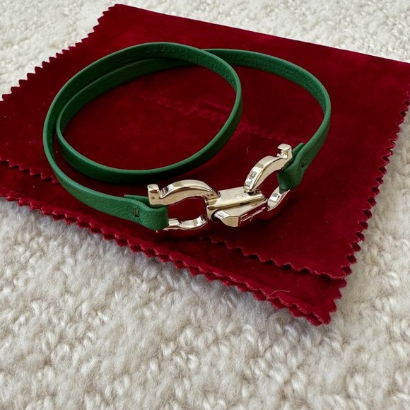 Ferragamo Green Gancini - Wraparound Bracelet - Picture 7 of 7